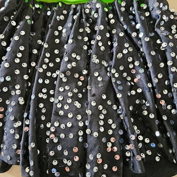 Costume gallery child medium pre loved gorgeous black and neon dance costume jaz - Picture 3 of 10